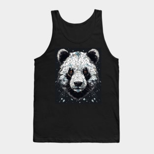 Serious Panda face Tank Top